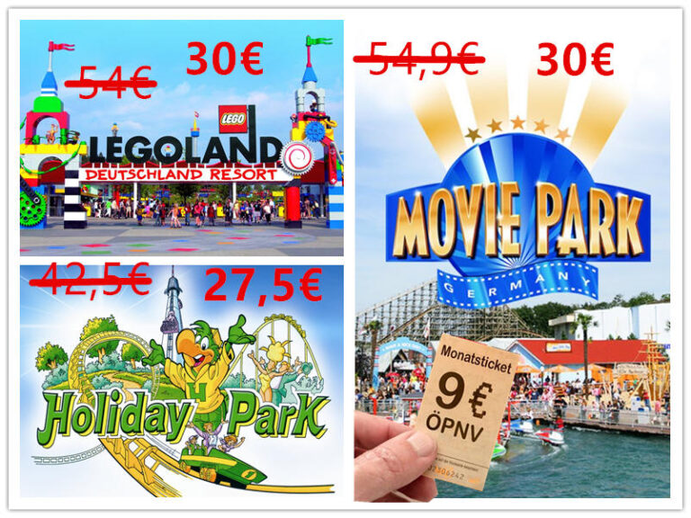 德国主题游乐园特价优惠券：Movie/Holiday Park 乐高园 30欧