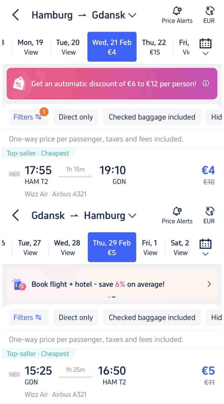 德国超低价机票重现：汉堡往返波兰格但斯克9欧